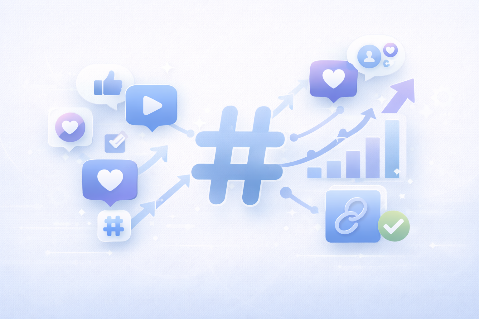 Social media hashtag optimization improving reach and engagement