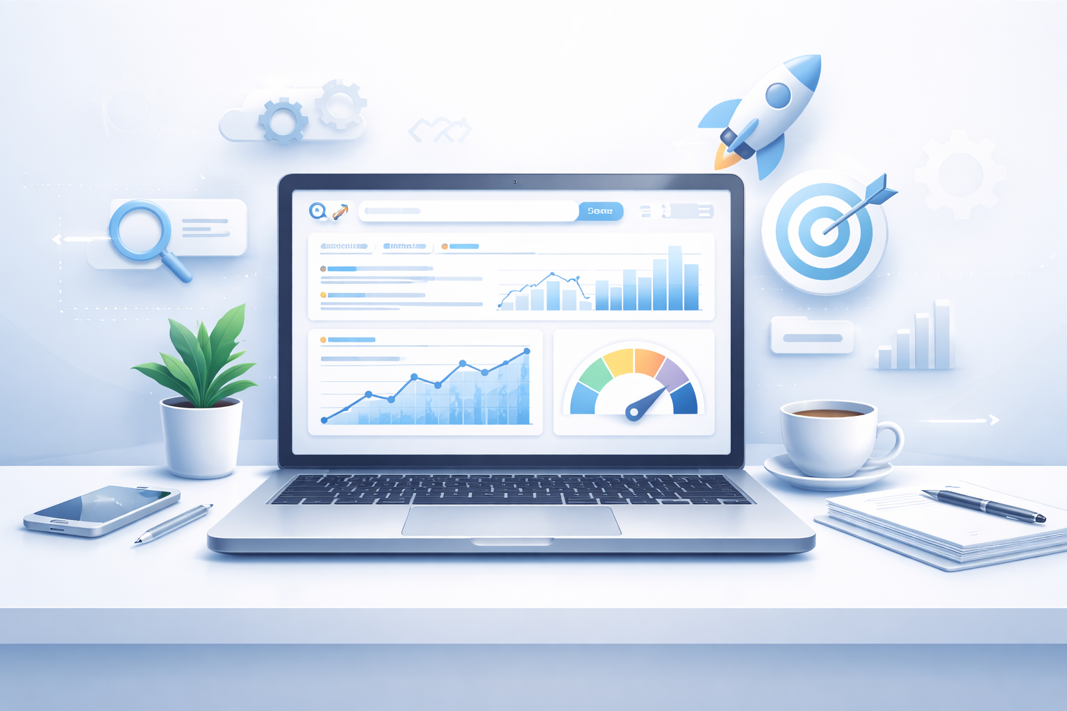 Keyword count and keyword density analysis showing repeated keywords and SEO balance